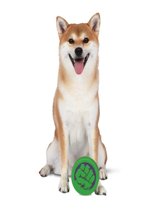 مارفل كوميكس لعبة كلب هالك من مارفل كوميكس للحيوانات الأليفة | لعبة صغيرة تصدر صوتاً بشعار قبضة هالك الخارق | مجموعة ألعاب الكلاب من مارفل كوميكس، لعبة صغيرة تصدر صوتاً، 4 بوصات - Image 3